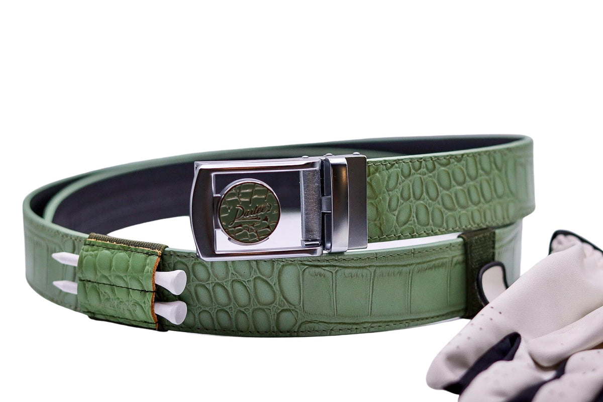 Green Golf Belts for Men | Green Leather Golf Belt Collection